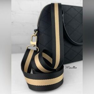 Mautto Black and Tan Nylon Strap. BNNU.